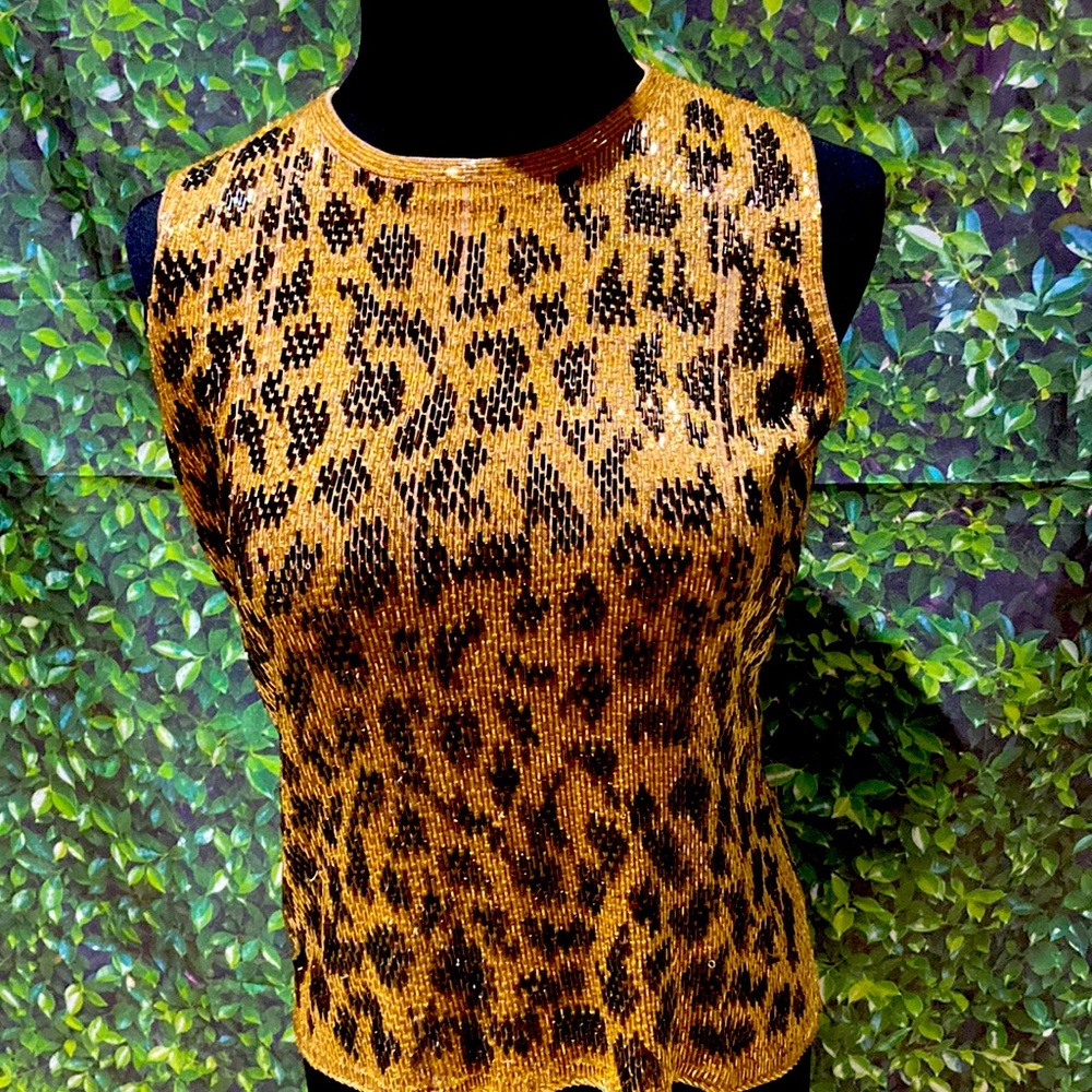 Shimmering Leopard Print